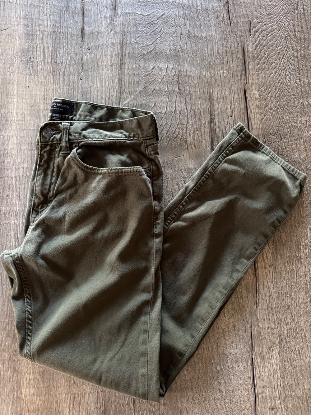 Banana Republic Olive Green Chino Pants